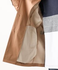 MKJGC12190 MK MICHEL KLEIN HOMME(MKミッシェルクランオム) 【残りわずか！/在庫限り/秋春着用可能】フード着脱ショートコート ベージュ