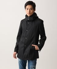 MKJGC12190 MK MICHEL KLEIN HOMME(MKミッシェルクランオム) 【残りわずか！/在庫限り/秋春着用可能】フード着脱ショートコート ブラック