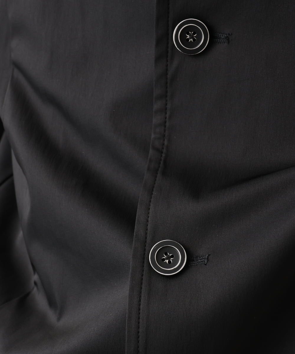 MKJGC12190 MK MICHEL KLEIN HOMME(MKミッシェルクランオム) 【残りわずか！/在庫限り/秋春着用可能】フード着脱ショートコート ブラック