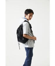 MKJGC17110 MK MICHEL KLEIN HOMME(MKミッシェルクランオム) 【吸水性・伸縮性◎】バッグリップボーダーパーカー ブルー