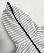 MKJGC17110 MK MICHEL KLEIN HOMME(MKミッシェルクランオム) 【吸水性・伸縮性◎】バッグリップボーダーパーカー ネイビー