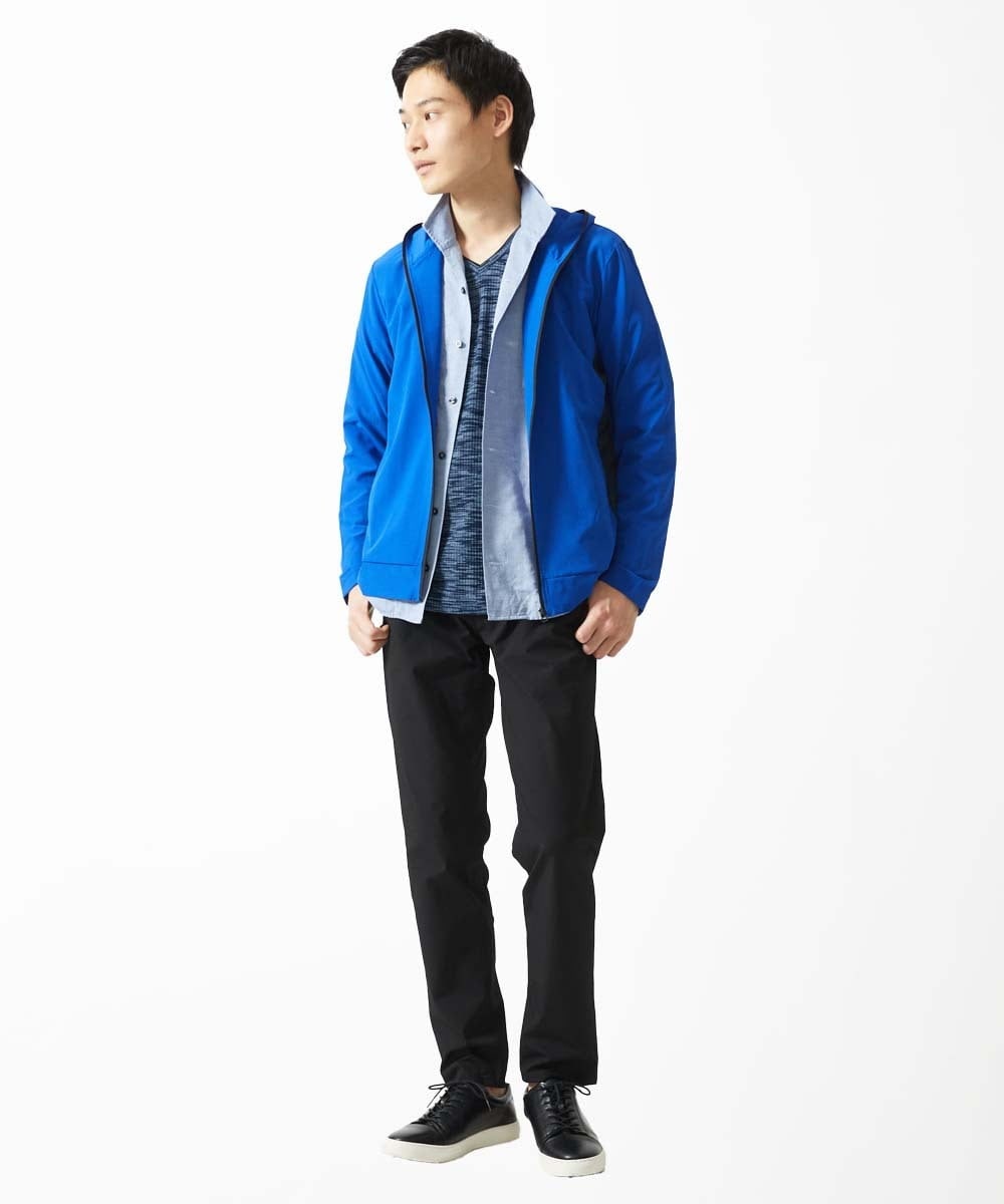 MKJGC20150 MK MICHEL KLEIN HOMME(MKミッシェルクランオム) 【洗える / 通気性】サマードッツパーカー ブルー
