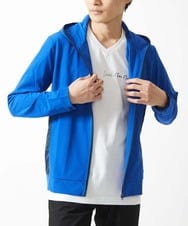 MKJGC20150 MK MICHEL KLEIN HOMME(MKミッシェルクランオム) 【洗える / 通気性】サマードッツパーカー ブルー