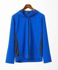 MKJGC20150 MK MICHEL KLEIN HOMME(MKミッシェルクランオム) 【洗える / 通気性】サマードッツパーカー ブルー