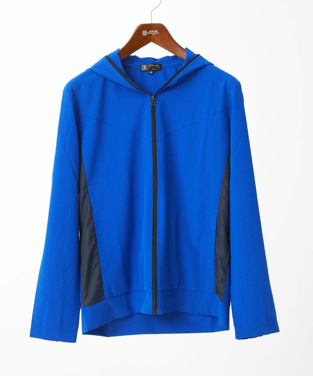 MKJGC20150 MK MICHEL KLEIN HOMME(MKミッシェルクランオム) 【洗える / 通気性】サマードッツパーカー ブルー