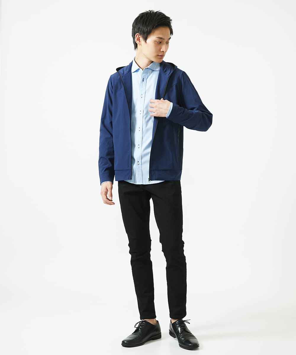 MKJGC20150 MK MICHEL KLEIN HOMME(MKミッシェルクランオム) 【洗える / 通気性】サマードッツパーカー ネイビー