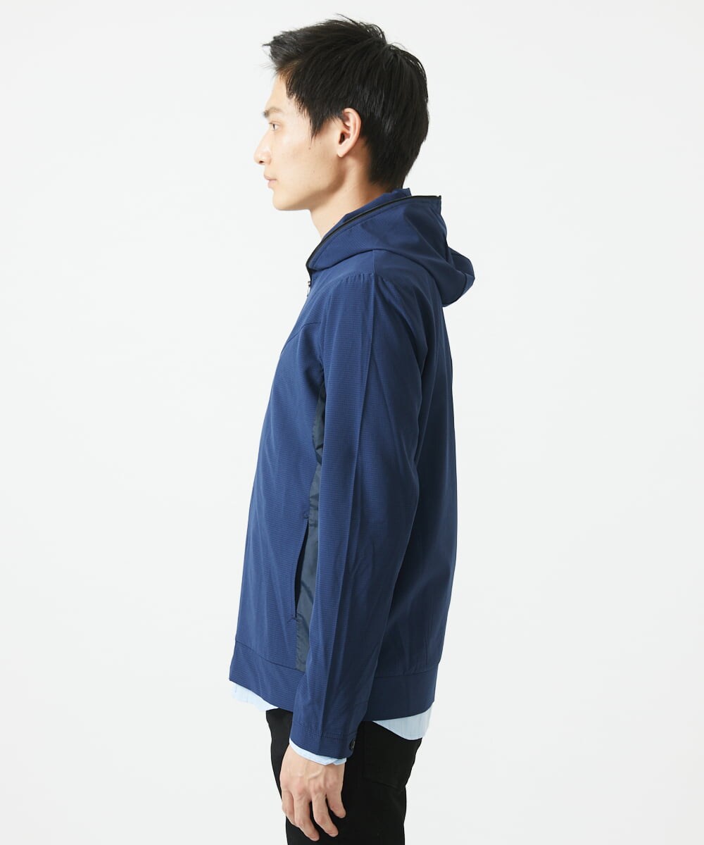 MKJGC20150 MK MICHEL KLEIN HOMME(MKミッシェルクランオム) 【洗える / 通気性】サマードッツパーカー ネイビー