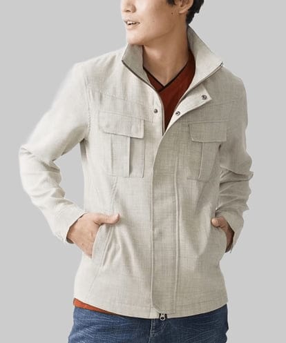 MKJGX09230 MK MICHEL KLEIN HOMME 【在庫限り/洗える】スタンドカラーブルゾン/Refiax 