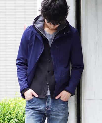 MKJJI21190 MK MICHEL KLEIN HOMME 《最終入荷》フードミリタリーブルゾン／カチーナWクロス