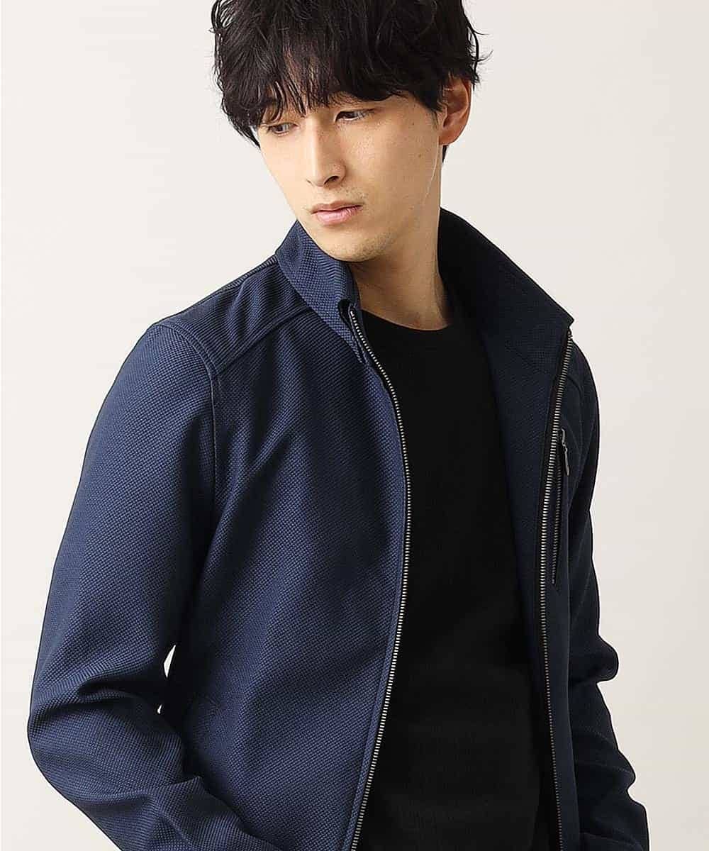 MKJJL20180 MK MICHEL KLEIN HOMME(MKミッシェルクランオム) ブルゾン／グランパレオックス ブルー