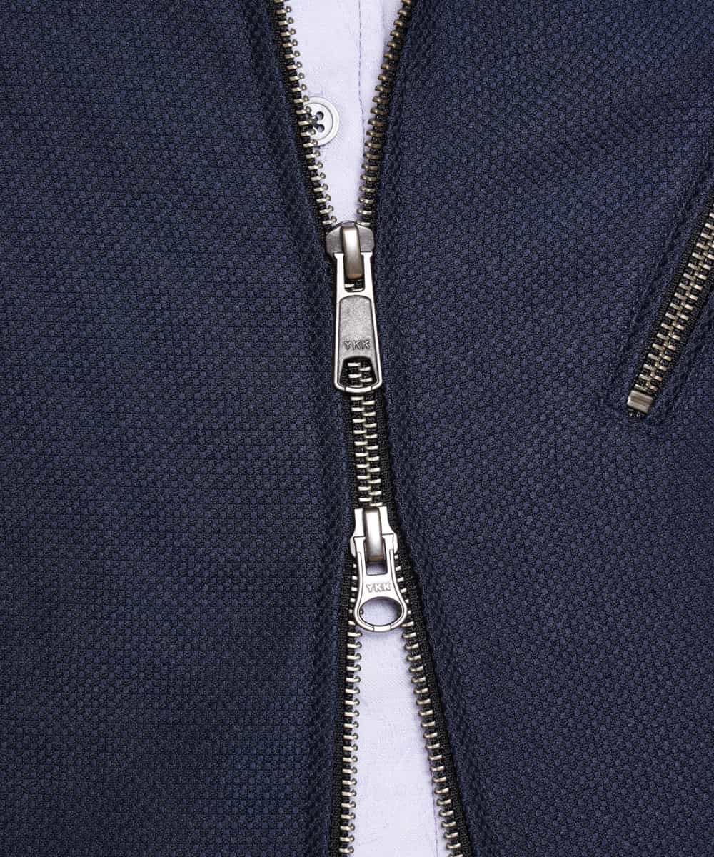 MKJJL20180 MK MICHEL KLEIN HOMME(MKミッシェルクランオム) ブルゾン／グランパレオックス ブルー