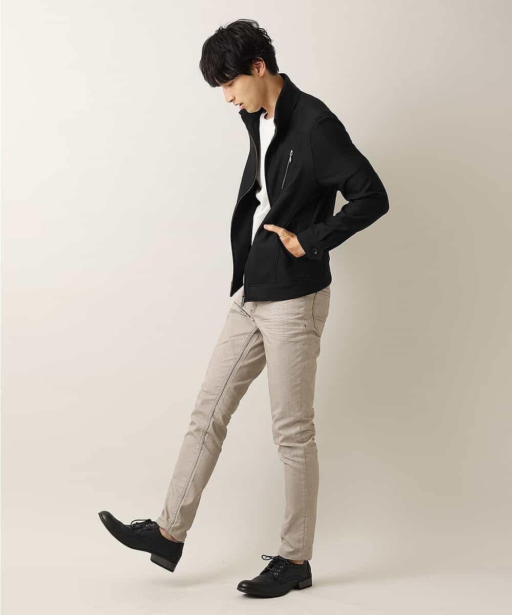 MKJJL20180 MK MICHEL KLEIN HOMME(MKミッシェルクランオム) ブルゾン／グランパレオックス ブラック