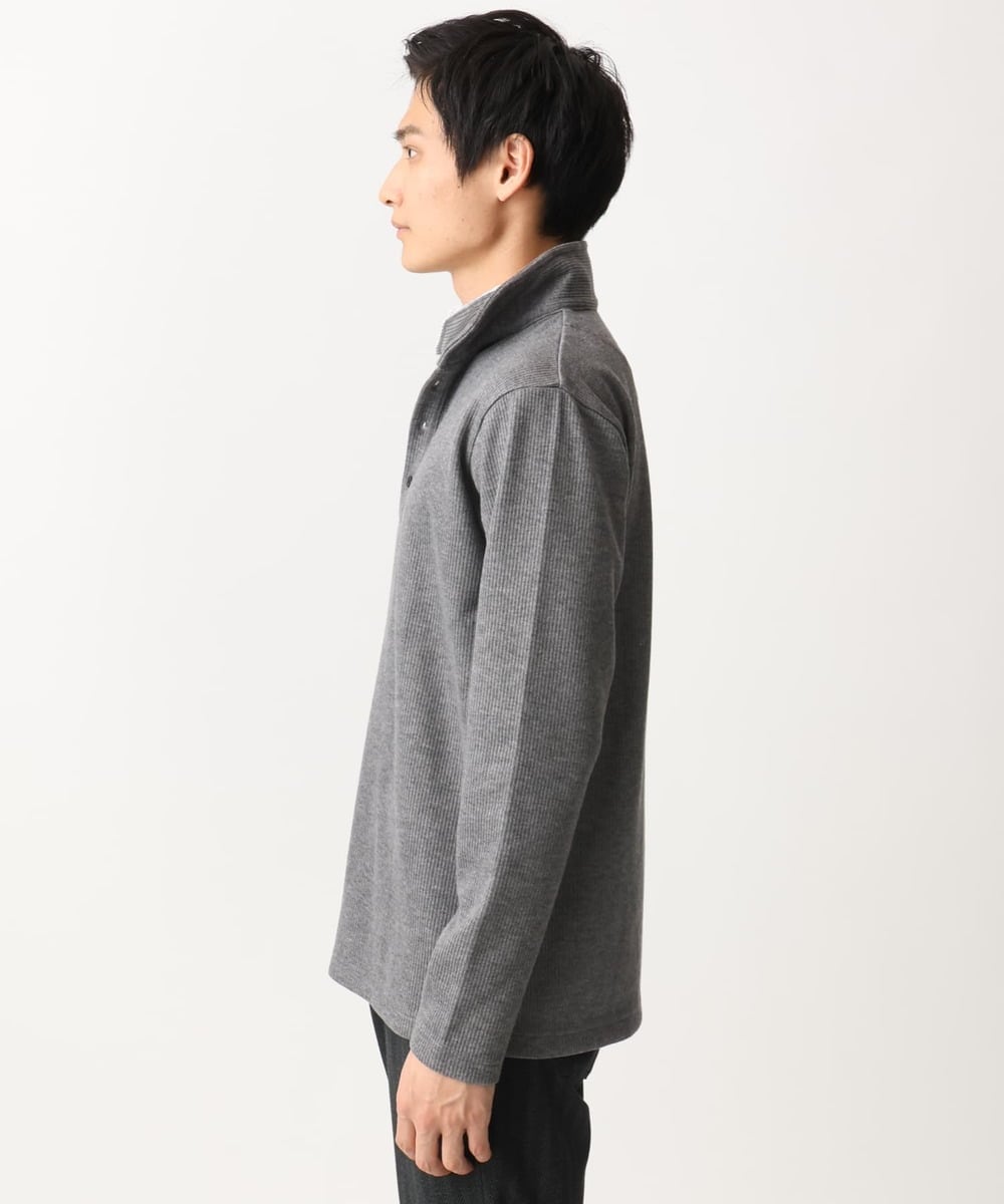 MKKAA69110 MK MICHEL KLEIN HOMME(MKミッシェルクランオム) 【残りわずか！/在庫限り】フェイクレイヤードカットソー/キモウハリヌキ グレー