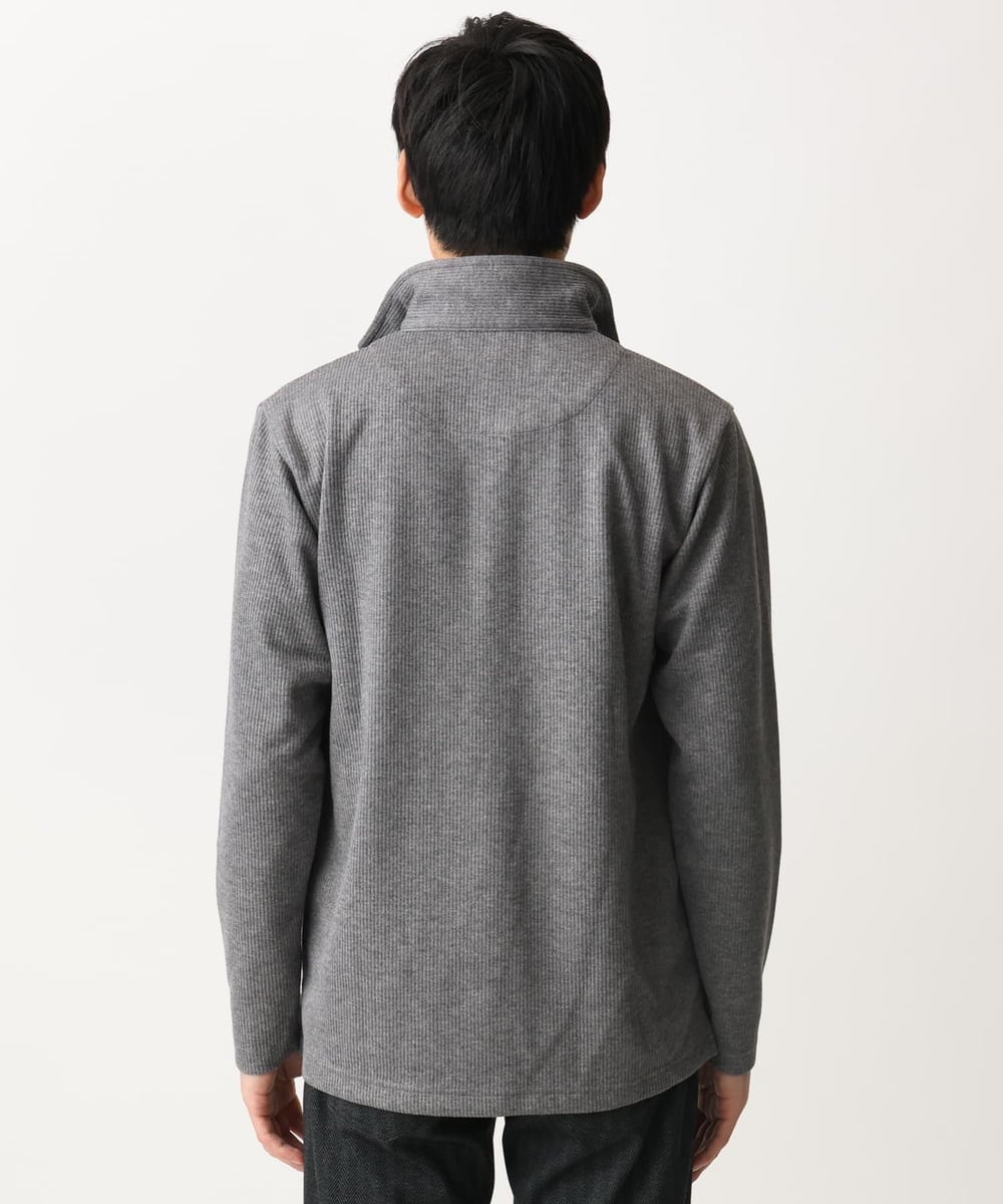 MKKAA69110 MK MICHEL KLEIN HOMME(MKミッシェルクランオム) 【残りわずか！/在庫限り】フェイクレイヤードカットソー/キモウハリヌキ グレー