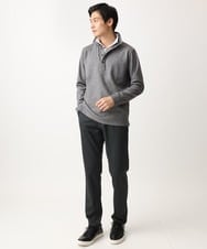 MKKAA69110 MK MICHEL KLEIN HOMME(MKミッシェルクランオム) 【残りわずか！/在庫限り】フェイクレイヤードカットソー/キモウハリヌキ グレー