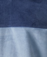 MKKAC29099 MK MICHEL KLEIN HOMME(MKミッシェルクランオム) プルオーバーパーカー/マイクロベロア  ライトブルー