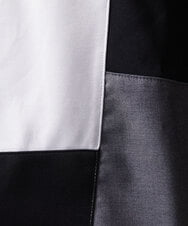 MKKAC84059 MK MICHEL KLEIN HOMME(MKミッシェルクランオム) 【残りわずか！】カットソー/リサイクルポンチ斜め切り替え ブラック