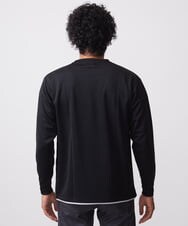 MKKAC84059 MK MICHEL KLEIN HOMME(MKミッシェルクランオム) 【残りわずか！】カットソー/リサイクルポンチ斜め切り替え ブラック
