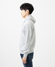 MKKAF11090 MK MICHEL KLEIN HOMME(MKミッシェルクランオム) ケーブルニットコンビパーカー ライトグレー
