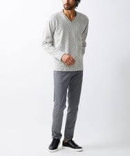 MKKAX32045 MK MICHEL KLEIN HOMME(MKミッシェルクランオム) 【WEB限定】楊柳クレープカットソー ライトグレー(91)