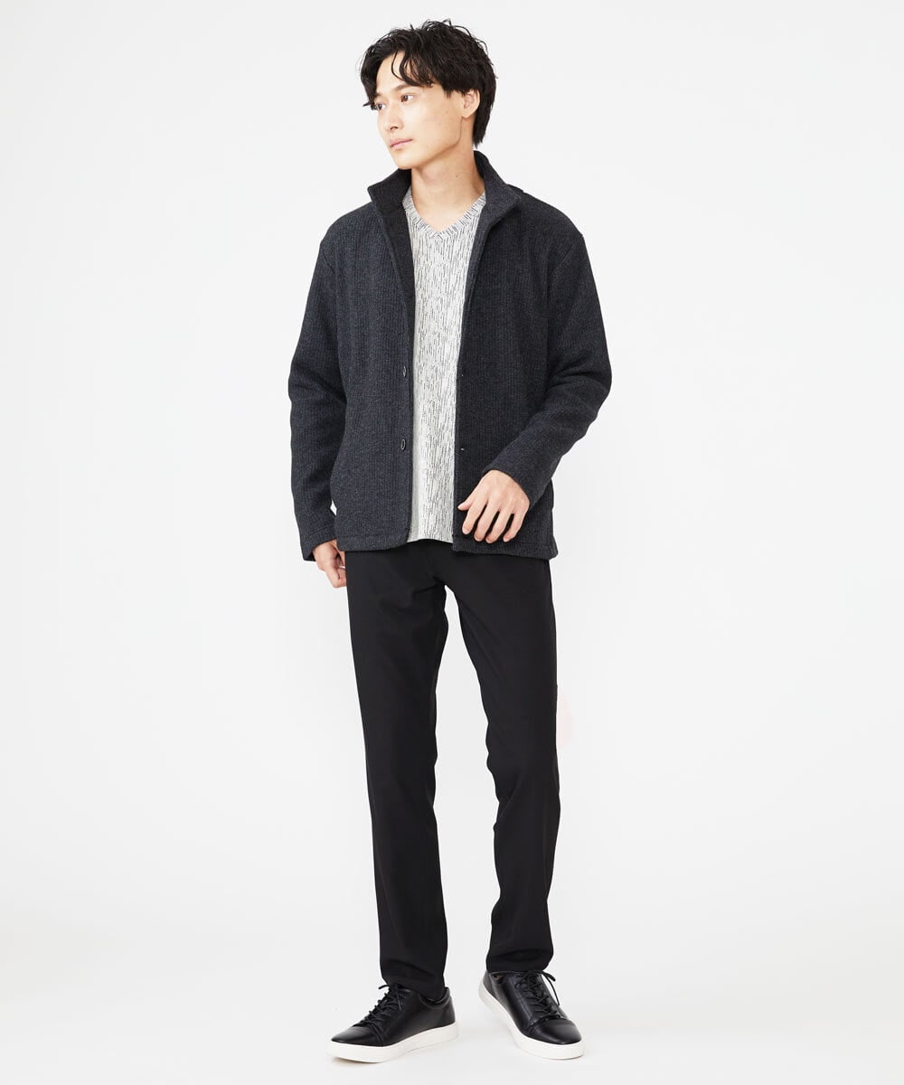 MKKAX32045 MK MICHEL KLEIN HOMME(MKミッシェルクランオム) 【WEB限定】楊柳クレープカットソー ライトグレー(91)