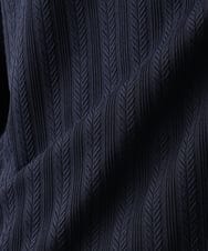 MKKDC07063 MK MICHEL KLEIN HOMME(MKミッシェルクランオム) 【洗える】ヘリンボーン柄長袖カットソー ネイビー