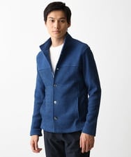 MKKDC07063 MK MICHEL KLEIN HOMME(MKミッシェルクランオム) 【洗える】ヘリンボーン柄長袖カットソー ホワイト