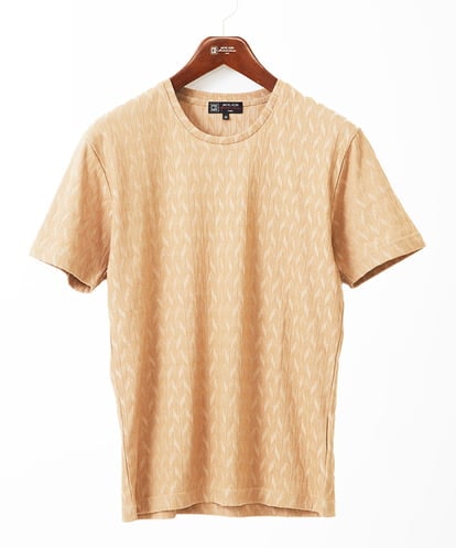 MKKGA71059  【洗える】へリンボン クルーネックTシャツ