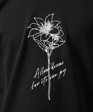 MKKGC10063 MK MICHEL KLEIN HOMME(MKミッシェルクランオム) 【洗える】フラワー刺繍VネックTシャツ ブラック