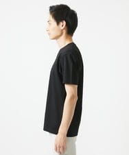 MKKGC10063 MK MICHEL KLEIN HOMME(MKミッシェルクランオム) 【洗える】フラワー刺繍VネックTシャツ ブラック