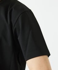 MKKGC10063 MK MICHEL KLEIN HOMME(MKミッシェルクランオム) 【洗える】フラワー刺繍VネックTシャツ ブラック