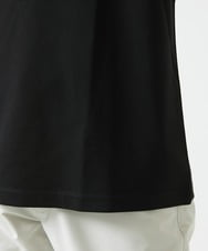 MKKGC10063 MK MICHEL KLEIN HOMME(MKミッシェルクランオム) 【洗える】フラワー刺繍VネックTシャツ ブラック