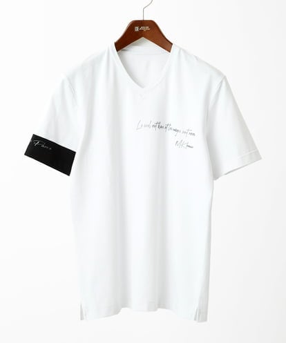 MKKGC21069  【残りわずか】【洗える】アシメトリープリントＴシャツ