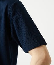 MKKGC31069 MK MICHEL KLEIN HOMME(MKミッシェルクランオム) 【洗える・サッカー素材】Vネックカットソー ネイビー