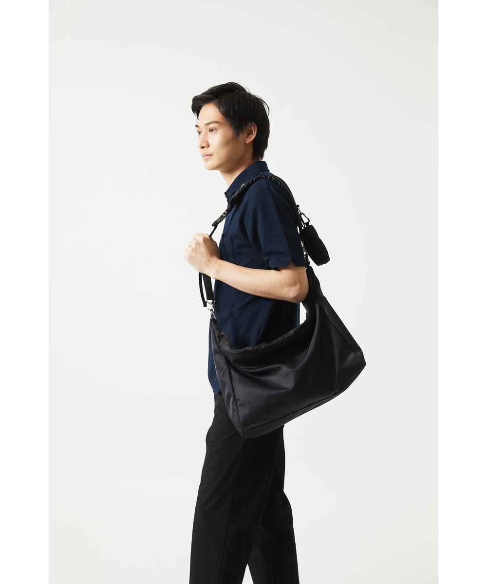 MKKGC32090 MK MICHEL KLEIN HOMME(MKミッシェルクランオム) 【残りわずか/洗える】ストライプサッカーポロシャツ  ネイビー