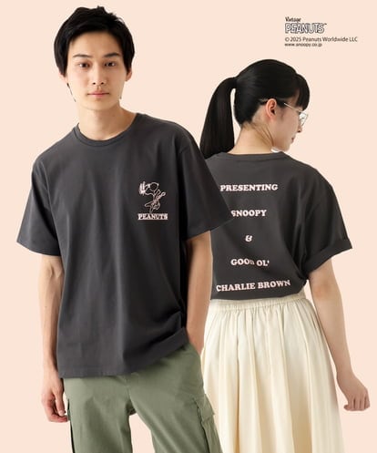 MKKGC84069 MK MICHEL KLEIN HOMME 【洗える】ビンテージスヌーピーTシャツ 