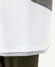 MKKHC80054 MK MICHEL KLEIN HOMME(MKミッシェルクランオム)  【接触冷感】COOLタッチブロックTシャツ  ホワイト