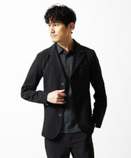 MKKIA53110 MK MICHEL KLEIN HOMME(MKミッシェルクランオム) 【残りわずか】ブラックストライプカラーポロシャツ ブラック