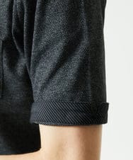 MKKIA53110 MK MICHEL KLEIN HOMME(MKミッシェルクランオム) 【残りわずか】ブラックストライプカラーポロシャツ ブラック