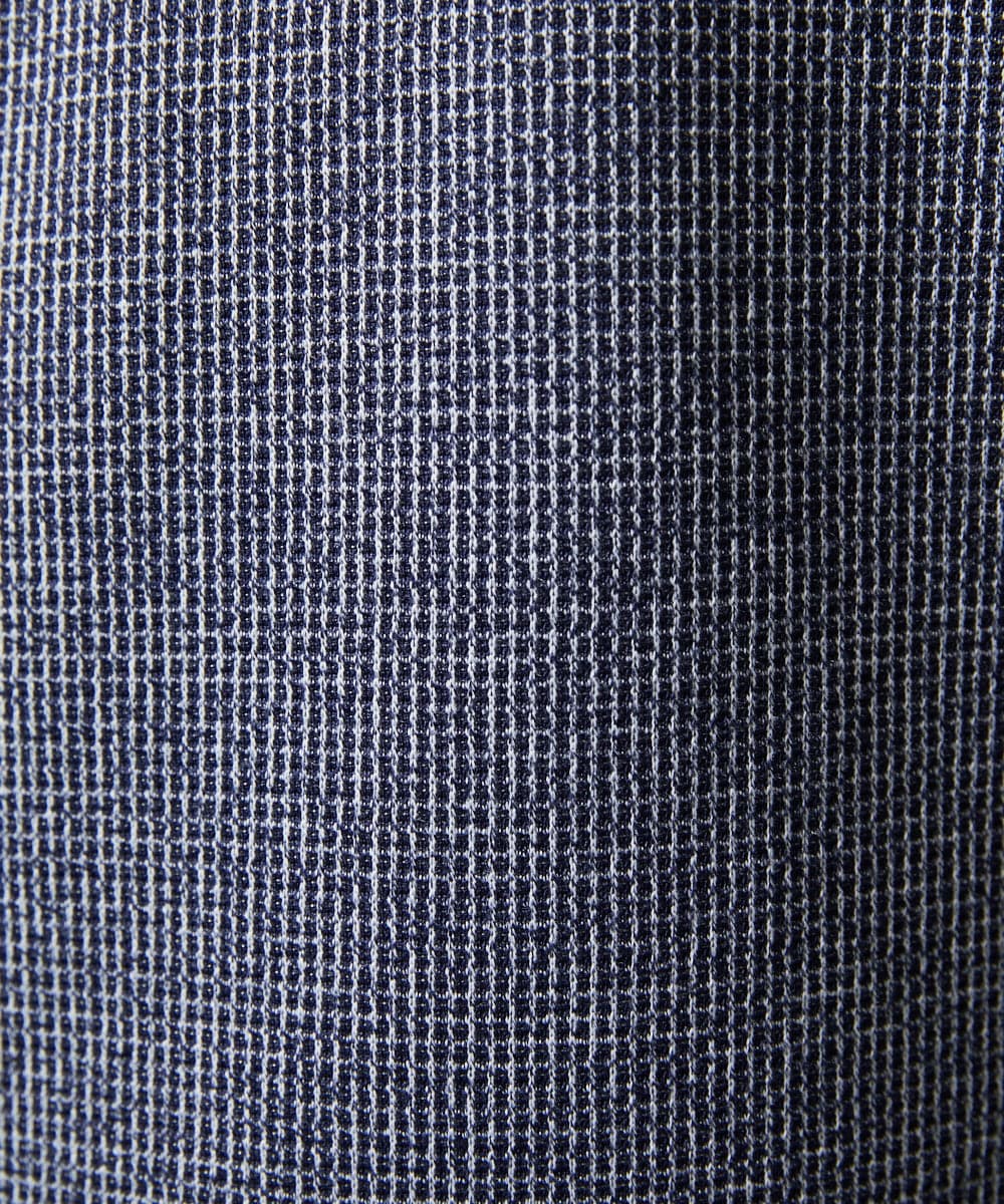 MKKIC18059 MK MICHEL KLEIN HOMME(MKミッシェルクランオム) 【洗える】ワッフルカットソー ネイビー