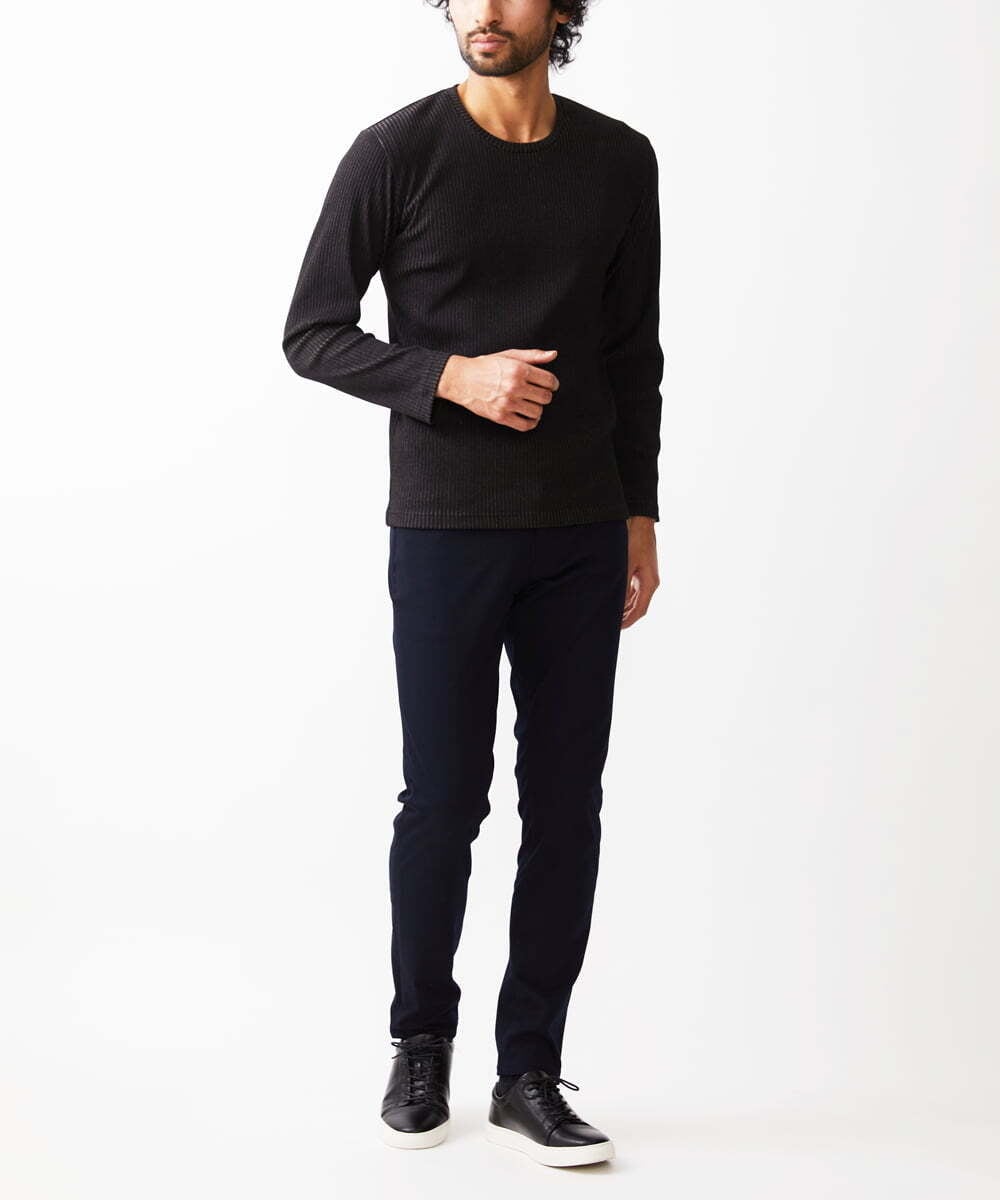 MKLAC04090 MK MICHEL KLEIN HOMME(MKミッシェルクランオム) 【色・サイズ残りわずか】ベーシックストレッチパンツ  ネイビー