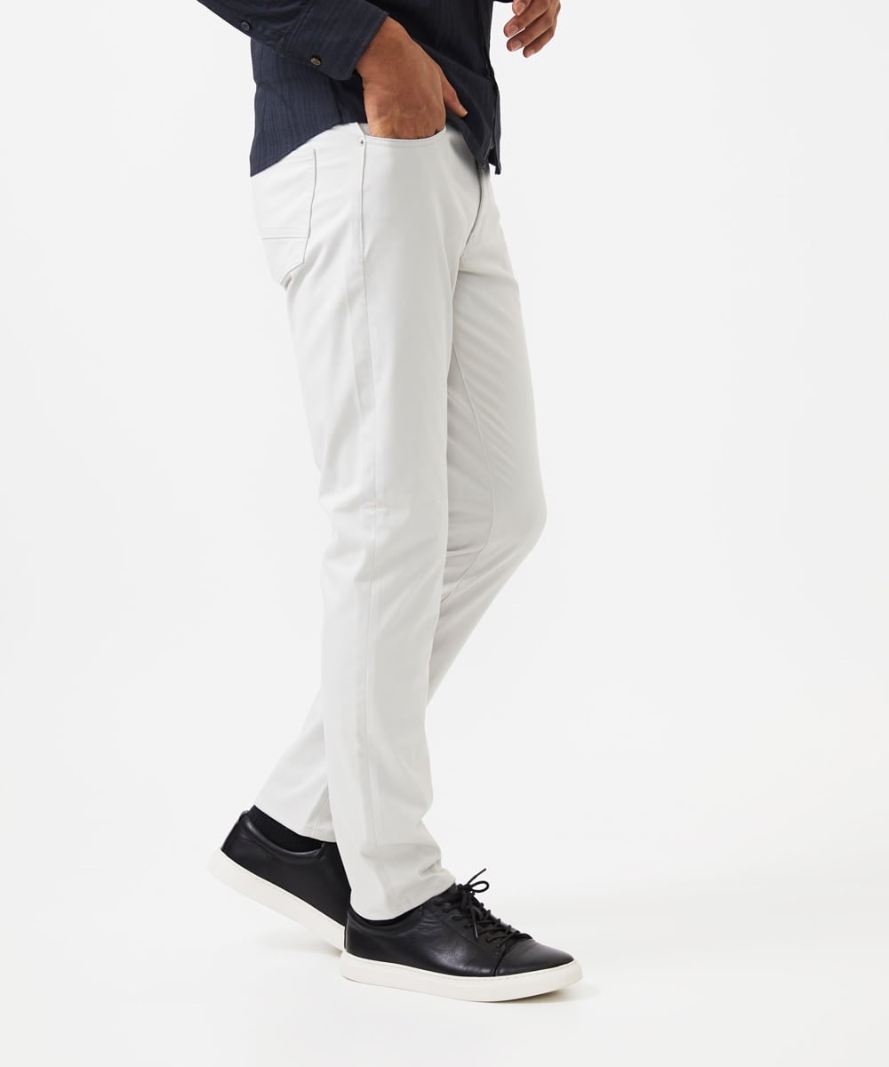 MKLAC04090 MK MICHEL KLEIN HOMME(MKミッシェルクランオム) 【色・サイズ残りわずか】ベーシックストレッチパンツ  アイボリー