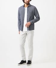 MKLAC04090 MK MICHEL KLEIN HOMME(MKミッシェルクランオム) 【色・サイズ残りわずか】ベーシックストレッチパンツ  アイボリー