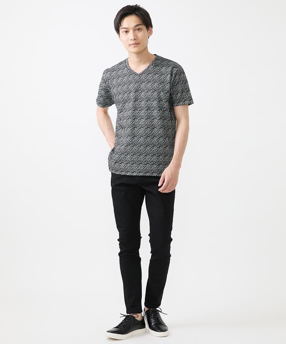 MKLAC04090 MK MICHEL KLEIN HOMME(MKミッシェルクランオム) 【色・サイズ残りわずか】ベーシックストレッチパンツ  ブラック