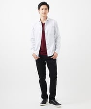 MKLAC04090 MK MICHEL KLEIN HOMME(MKミッシェルクランオム) 【色・サイズ残りわずか】ベーシックストレッチパンツ  ブラック