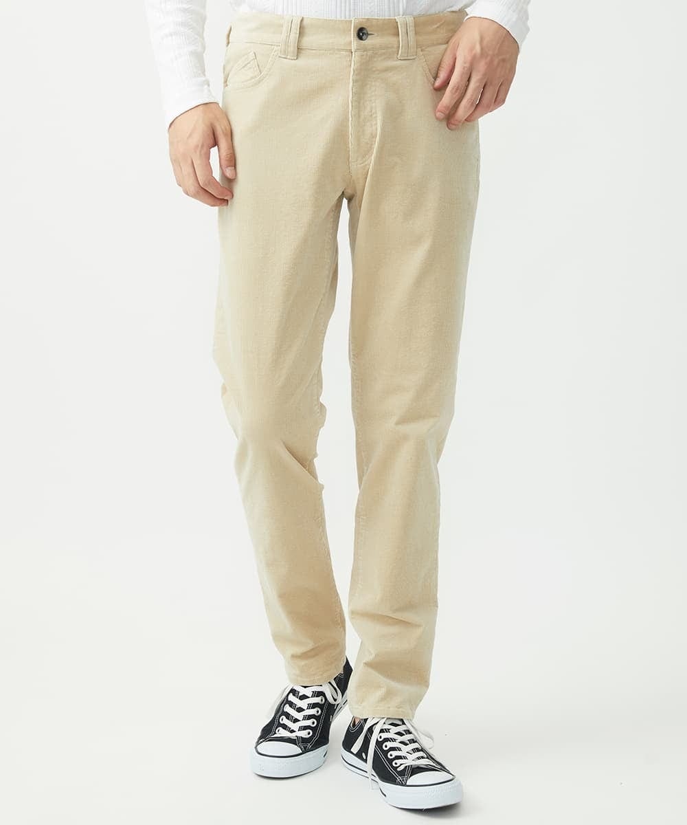 MKLAC11110 MK MICHEL KLEIN HOMME(MKミッシェルクランオム) 【残りわずか/在庫限り】ストレッチコールパンツ アイボリー