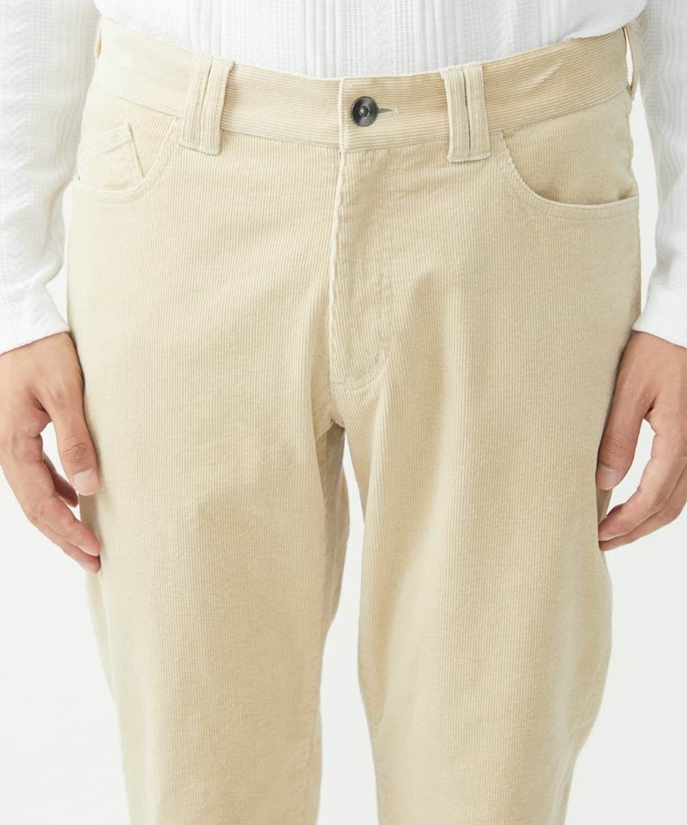 MKLAC11110 MK MICHEL KLEIN HOMME(MKミッシェルクランオム) 【残りわずか/在庫限り】ストレッチコールパンツ アイボリー