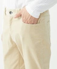 MKLAC11110 MK MICHEL KLEIN HOMME(MKミッシェルクランオム) 【残りわずか/在庫限り】ストレッチコールパンツ アイボリー