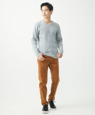 MKLAC11110 MK MICHEL KLEIN HOMME(MKミッシェルクランオム) 【残りわずか/在庫限り】ストレッチコールパンツ ベージュ
