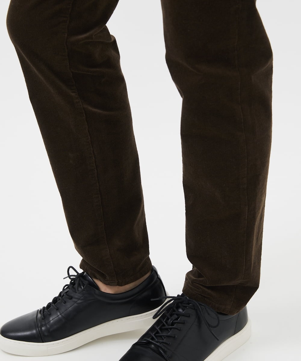 MKLAC11110 MK MICHEL KLEIN HOMME(MKミッシェルクランオム) 【残りわずか/在庫限り】ストレッチコールパンツ ブラウン